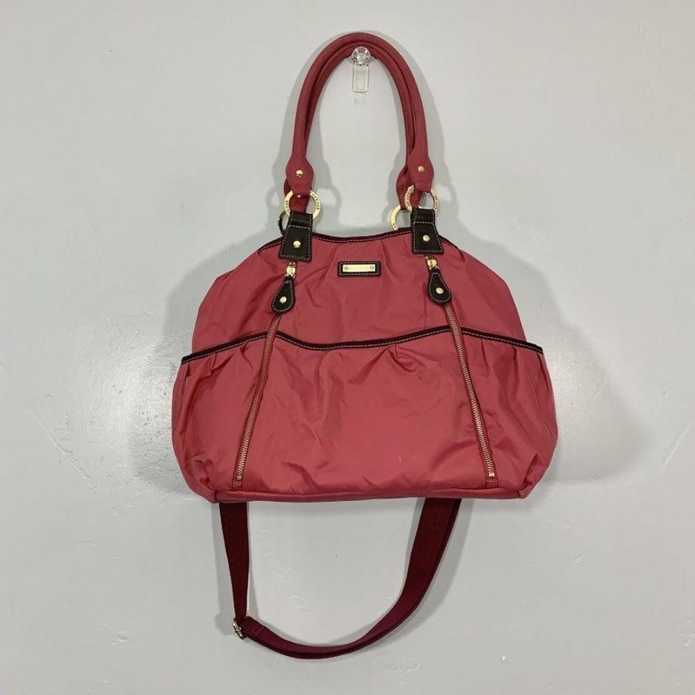 Storksak Deep Pink Gold Accent Mother Diaper Bag